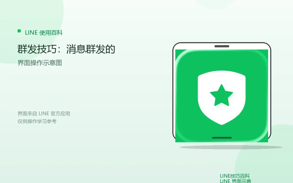 LINE群发技巧：消息群发的方法配图
