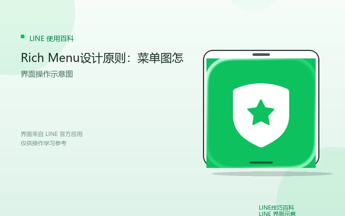 Rich Menu设计原则：菜单图怎界面示意图