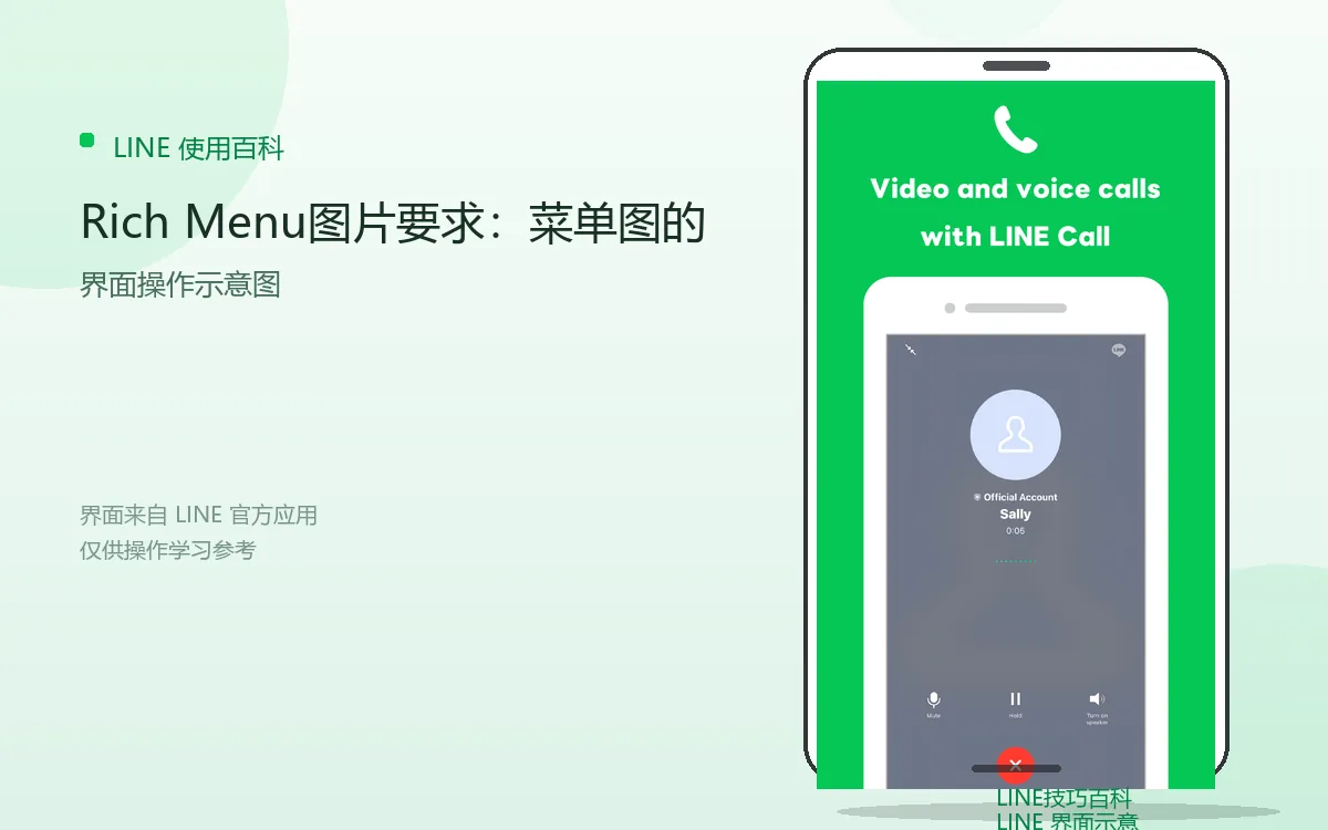Rich Menu图片要求:菜单图的界面示意图