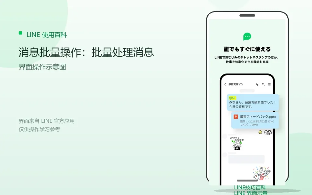LINE消息批量操作:批量处理消息配图